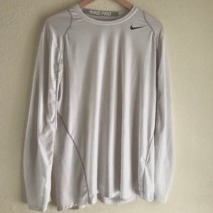 Dri-fit Nike Pro White Nike Long Sleeve